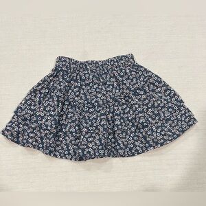 Rylee & Cru Indigo Blue Floral Tiered Mini Skirt Girls Size 6-7Y